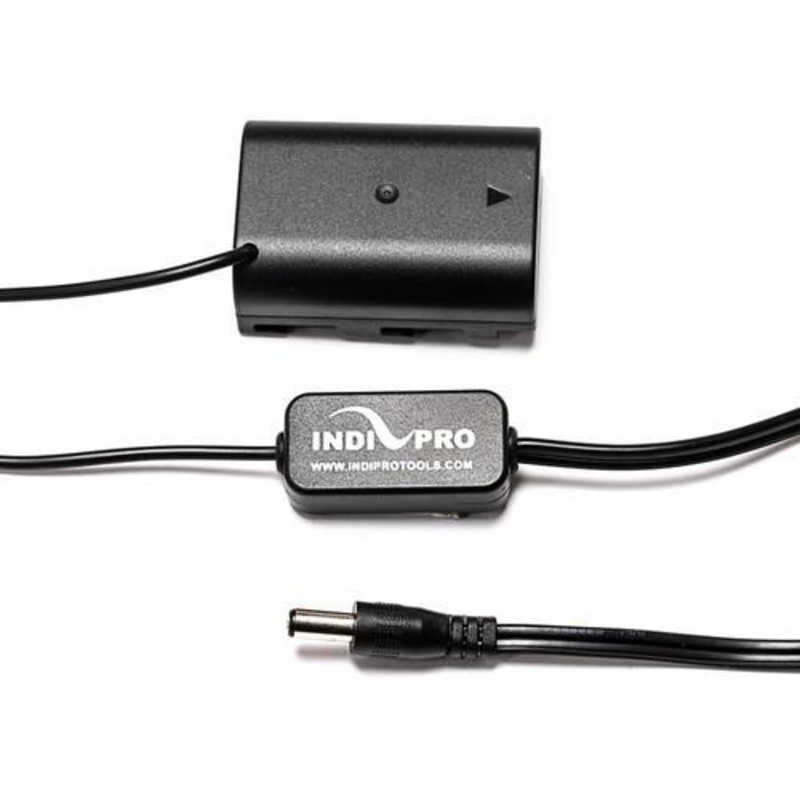 2.5mm Male Power Cable to Panasonic DMW-BLF19 Type Dummy Battery (24", Regulated)