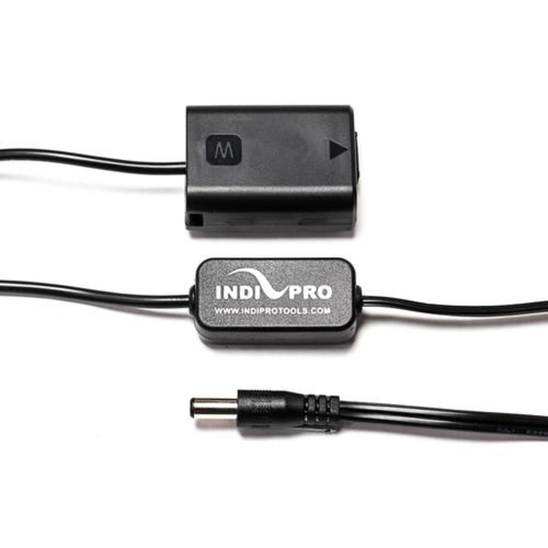 2.5mm Male Power Cable to Sony NP-FW50 Dummy Battery (24", Regulated)