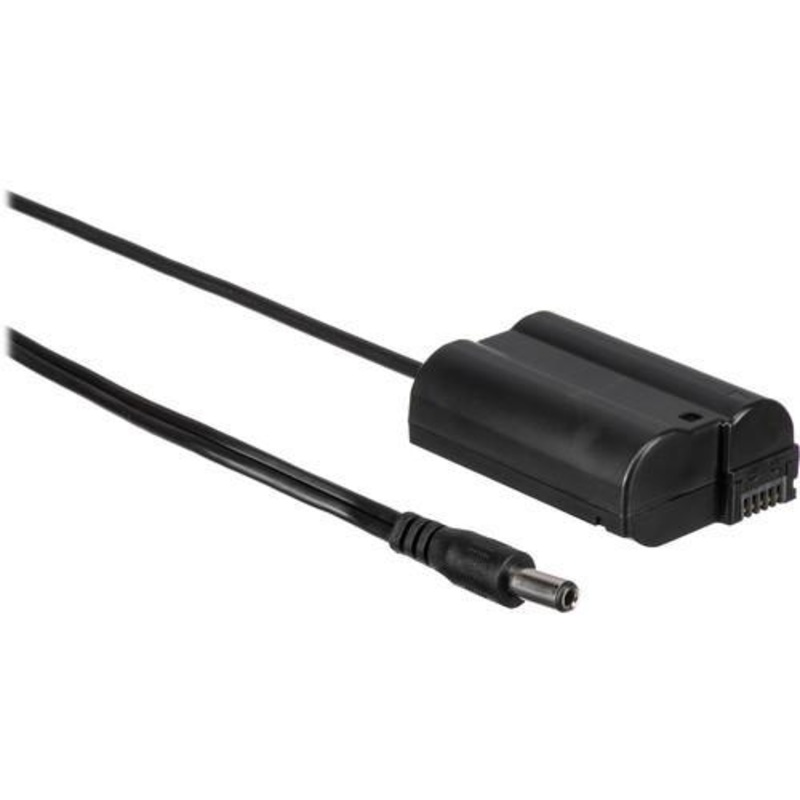 2.5mm Male Power Cable To Nikon EN-EL15 Type Dummy Battery (20", Regulated)